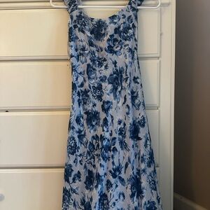 Abercrombie Blue Floral Maxi Dress